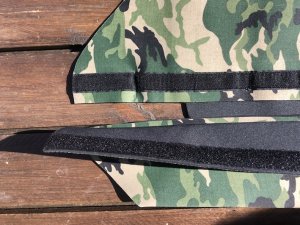 3mm Neoprene Army Camo Dog Vest - L