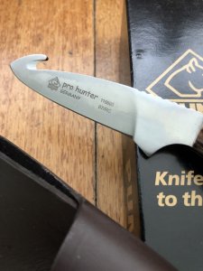 Puma Knife: Puma Pro Hunter Gut Hook Knife 2007 with Stag Antler Handle and Box