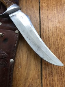 Puma Knife: Puma Vintage 1970 Skinner Handmade Knife with Stag Antler Handle