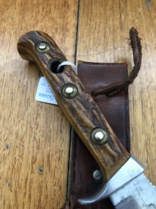 Puma Knife: Puma Vintage 1970 Skinner Handmade Knife with Stag Antler Handle