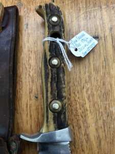 Puma Knife: Puma Vintage Pre-64 Skinner Handmade Knife with Stag Antler Handle