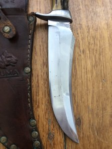 Puma Knife: Puma Vintage Pre-64 Skinner Handmade Knife with Stag Antler Handle