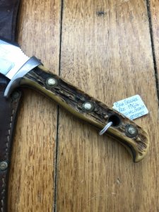 Puma Knife: Puma Vintage Pre-64 Skinner Handmade Knife with Stag Antler Handle