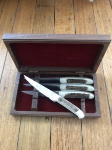 Puma Knife: Rare Original 2002 4 Piece Steak Knife Set in Presentation Box #2