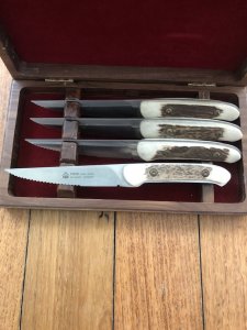 Puma Knife: Rare Original 2002 4 Piece Steak Knife Set in Presentation Box #2