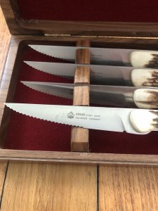 Puma Knife: Rare Original 2002 4 Piece Steak Knife Set in Presentation Box #1