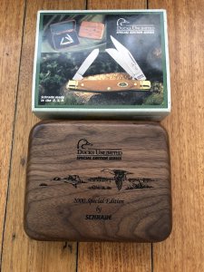 Schrade Ducks Unlimited USA-Made Special Edition Stockman knife in Wooden Gift Box