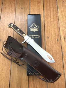 Puma Knife: Puma Current German Model 2021 White Hunter with Stag Handle 116375