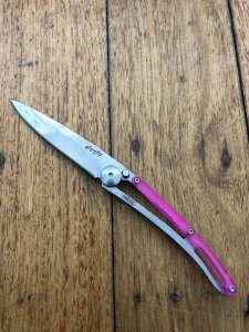 Deejo Pocket Knife with Pink handle 27g