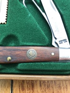 Schrade Ducks Unlimited USA-Made Federal Duck Stamp 1988-89 Bird knife in Wooden Gift Box