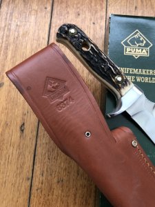 Puma Knife: Puma Original 1996 White Hunter II 116374 in original Box sheath & Paperwork