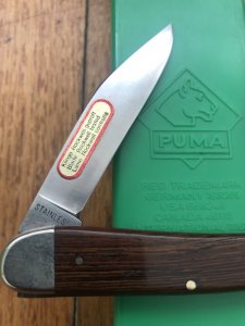Puma Model 835 Junior 1983 Folding Lock Knife in original box Serial Number 39382 No1