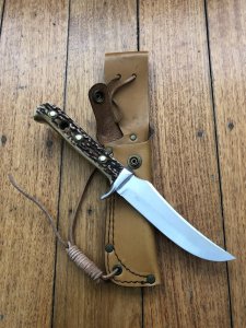 Puma Knife: Puma Vintage 1966 Skinner Handmade Knife with Stag Antler Handle