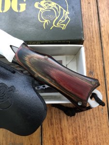 SGT.BULLDOG Model 500 Double Edged Double Knife with original sheath