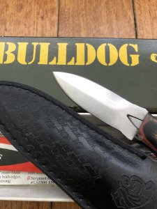 SGT.BULLDOG Model 500 Double Edged Double Knife with original sheath