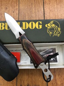 SGT.BULLDOG Model 500 Double Edged Double Knife with original sheath