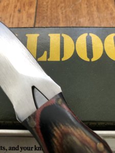 SGT.BULLDOG Model 500 Double Edged Double Knife with original sheath