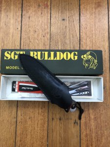 SGT.BULLDOG Model 500 Double Edged Double Knife with original sheath