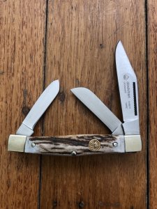 Puma Knife: Puma Stockman Foldback Knife with Stag Handle 2010