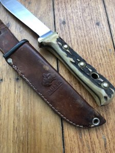 Puma Knife: Puma 11 6398 Original Used 1970 Hunters-Friend with original sheath #33073