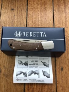 P.Beretta NYALA Folding Lock Knife with Bird Hunting Gut Hook Blade
