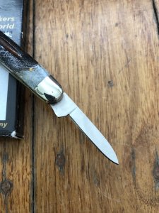 Puma Knife: Puma Bantam Folding Knife with Bone Handle Circa late 90's
