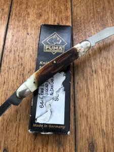 Puma Knife: Puma Bantam Folding Knife with Bone Handle Circa late 90's