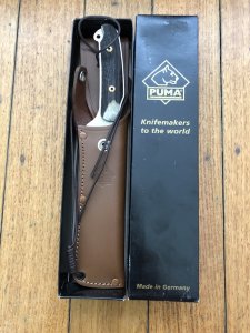 Puma Knife: Puma Rare Original 2001 Dark Stag New Hunter Model 118375 in original sheath and box.