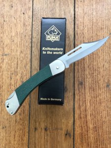 Puma Knife: PUMA Original Coloured Handle 2009 Packer Folding Lock Knife with Box