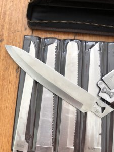 Kershaw Knife: Vintage KERSHAW KAI BLADE TRADER Japanese 6 Blade Knife Set with Case