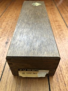 Puma Knife: Puma Rarity Original 1769-1991 4 Star Fixed Blade COPPER Silberlöwe Knife with Grenadill Handle in Original Box