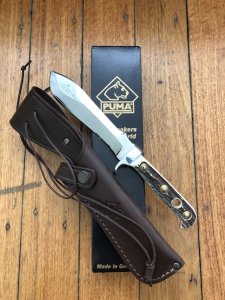 Puma Knife: Puma 1998 White Hunter 116375 with Stag Handle & New Sheath