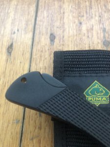 Puma Knife: Puma Rare 233265 KERAMIC Model Lock back Knife with Black ABS Handle 1995