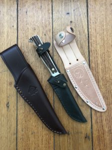 Puma Knife Sheath: Puma Special Leather Jagdnicker/Hunters Pal model Sheath