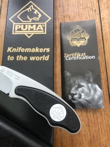 Puma Knife: Puma Python Fixed Blade Knife with Black ABS Handle