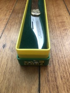 Puma Rare 1968 model 970 PLAINSMAN Engraved Model Folding Lock Knife in box Serial Number 56984