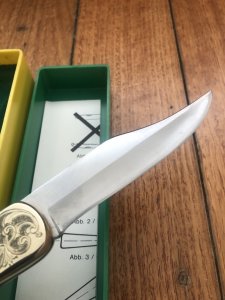 Puma Rare 1968 model 970 PLAINSMAN Engraved Model Folding Lock Knife in box Serial Number 56984