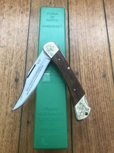Puma Rare 1968 model 970 PLAINSMAN Engraved Model Folding Lock Knife in box Serial Number 56984