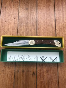 Puma Rare 1968 model 970 PLAINSMAN Engraved Model Folding Lock Knife in box Serial Number 56984