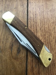 Puma Rare Model 971 Game Warden 1986 Saw and Blade Folding Lock Knife #44862