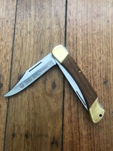 Puma Rare Model 971 Game Warden 1986 Saw and Blade Folding Lock Knife #44862