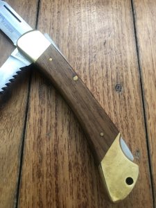 Puma Rare Model 971 Game Warden 1986 Saw and Blade Folding Lock Knife #44862