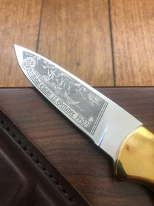 Puma Knife: Limited Edition 4 Star Fixed Blade Christopher Columbus with Hardwood Handle in Wooden Presentation Box