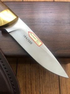 Puma Knife: Limited Edition 4 Star Fixed Blade Christopher Columbus with Hardwood Handle in Wooden Presentation Box