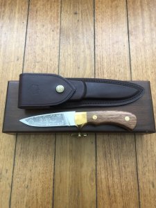 Puma Knife: Limited Edition 4 Star Fixed Blade Christopher Columbus with Hardwood Handle in Wooden Presentation Box