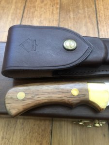 Puma Knife: Limited Edition 4 Star Fixed Blade Christopher Columbus with Hardwood Handle in Wooden Presentation Box