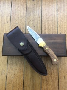 Puma Knife: Limited Edition 4 Star Fixed Blade Christopher Columbus with Hardwood Handle in Wooden Presentation Box