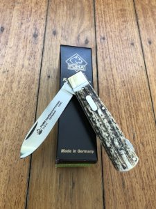 Puma Knife: Puma Jagdtaschenmesser Hunting Pocket Knife with Stag Antler Handle