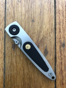 Puma Knife: Puma HUNTEC II Black Part Serrated Linerlock Folding Knife