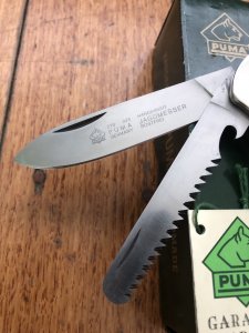 Puma Knife: Puma 210 923 Jagdmesser Twin Blade Hunting Pocket Knife with Stag Antler Handle 1991